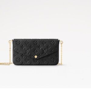 Black Louis Vuitton FÉLICIE POCHETTE